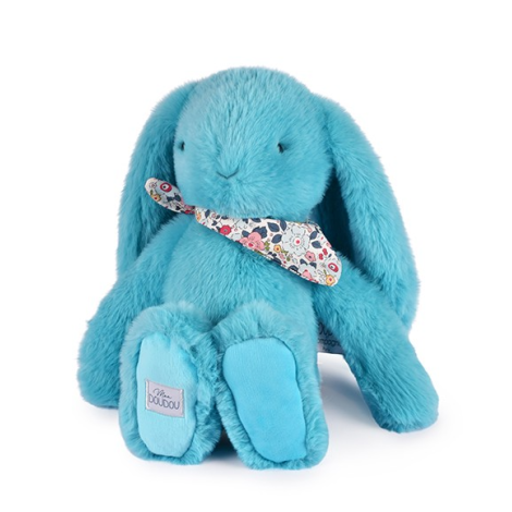 Iepuras Doudou   - jucarie de plus, 35 cm, turcoaz - imagine 5